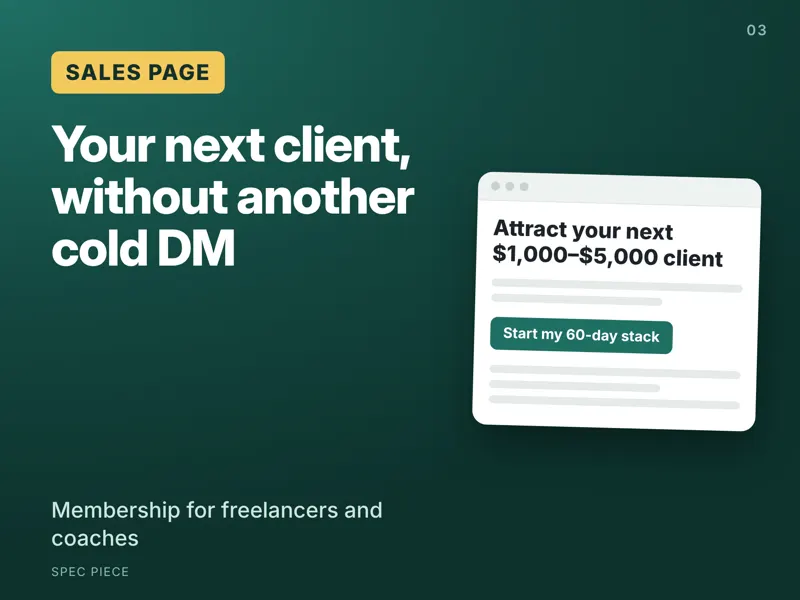 Sales page for Increaser Academy