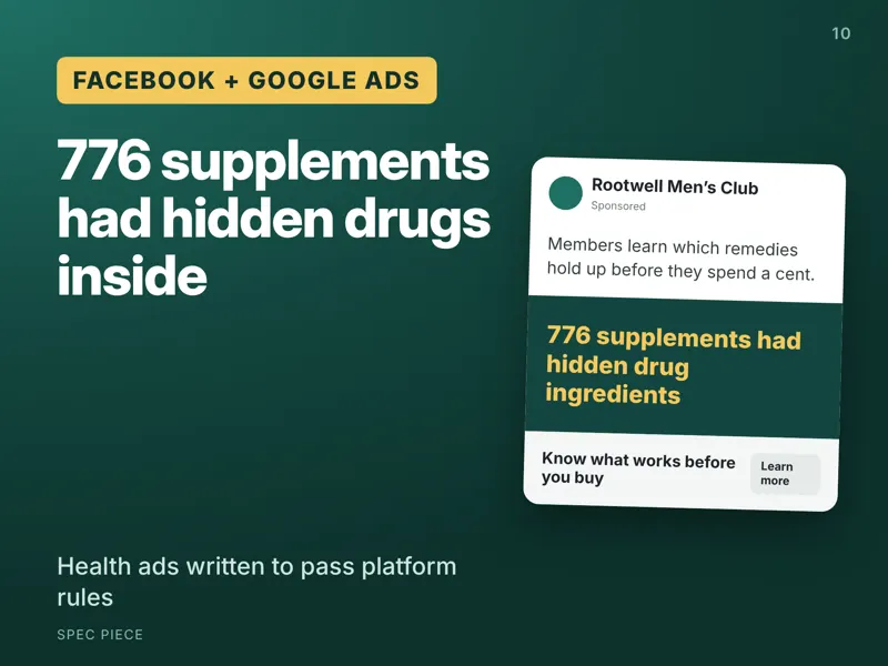 Facebook and Google ads for Rootwell